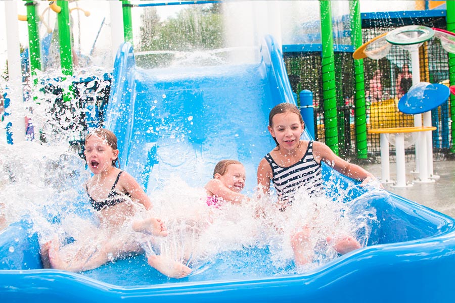 Parent-child water house playground equipment
